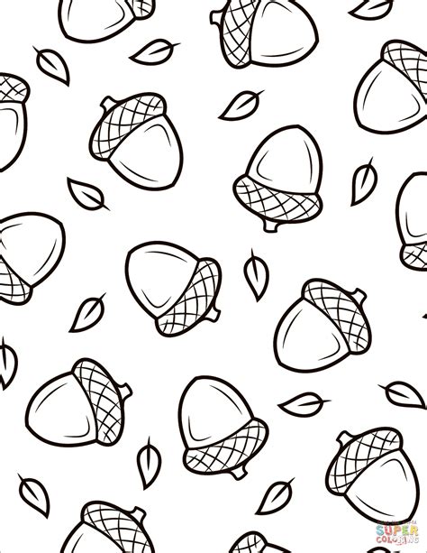 printable acorn coloring pages printable templates