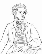 Thomas Jefferson Coloring Pages Printable Lafayette Drawing Marquis Getdrawings sketch template