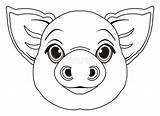 Cerdo Coloring Porco Mascara Schweins Dibujos Snout Depositphotos St3 sketch template