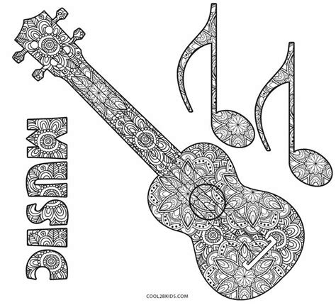 musical coloring page