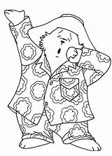 Paddington Sono Ours Desenho Urso Pijama Acordando Colouring Colorear Coloriages Orso Meda Padington Oso Chamado Beertje Kleurplaat Bojanke Llamado Kleurplaten sketch template