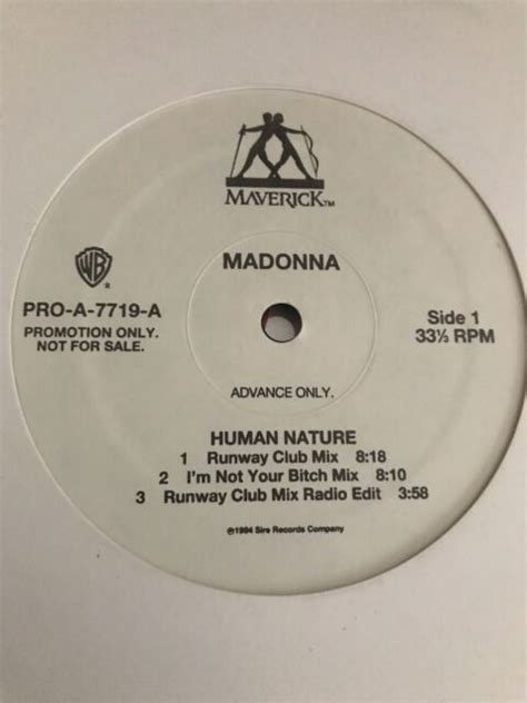 madonna ‎ human nature 1995 12 record single promo remixes mint