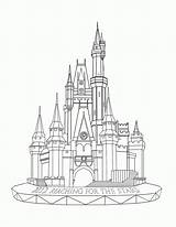Castle Disney Coloring Pages Drawing Disneyland Kingdom Magic Line Cinderella Sketch Printable Clipart Drawings Outline Sketches Walt Castles Color Getdrawings sketch template
