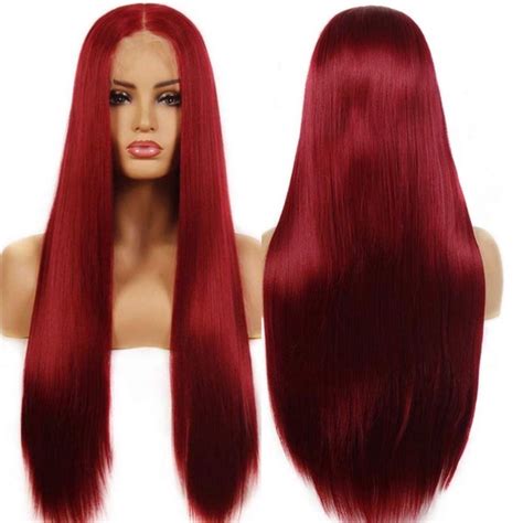 Accessories Red 24 6 Front Part Straight Lace Front Wig Poshmark