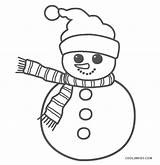 Snowman Coloring Pages Printable Kids sketch template