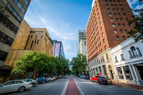 buildings main street downtown columbia south carolina stock