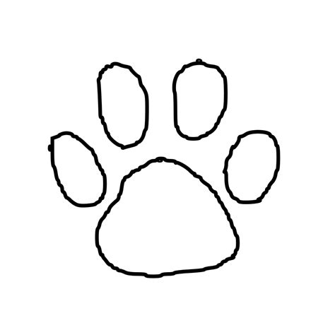 tiger paw print outline png svg clip art  web  clip art