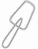 Shovel Coloring Pages sketch template