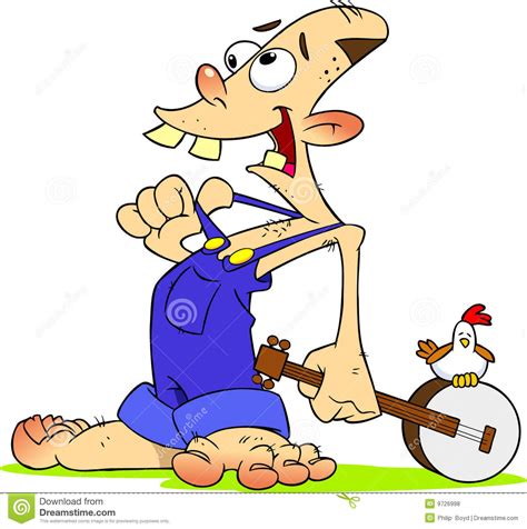 Hillbilly Stock Vector Illustration Of Farm Banjo Goofy