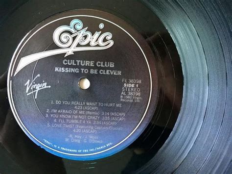 Culture Club Kissing To Be Clever Lp Vinyl Record Album Etsy Vinyl
