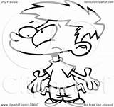 Boy Cartoon Broke Asking Allowance Toonaday Clip Royalty Outline Illustration Rf 2021 sketch template