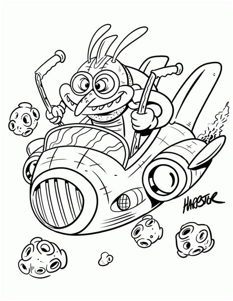 space alien coloring pages coloring home