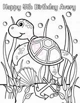 Coloring Pages Sea Turtle Birthday Kids Zamboni Printable Under Color Turtles Getcolorings Choose Board Pdf Animal sketch template