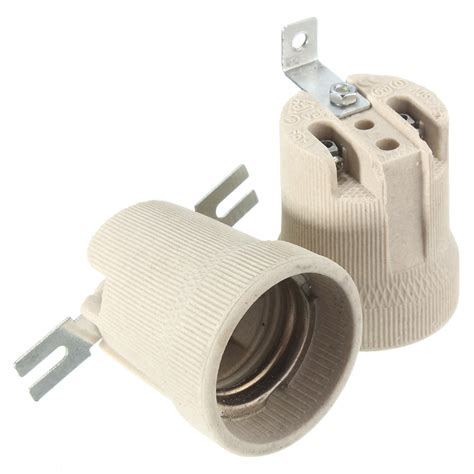 ceramic lamp holder socket fittings screw bulb adapter straight elbow shape alexnldcom
