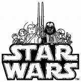 Wars Lego Star Coloring Pages Logo Chewbacca Clipart Clip Outline School Old Rocks Fett Bal Template Darth Han Solo Popular sketch template