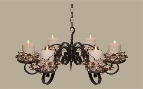 modern interior design  electric pillar wrought iron candle chandeliers design