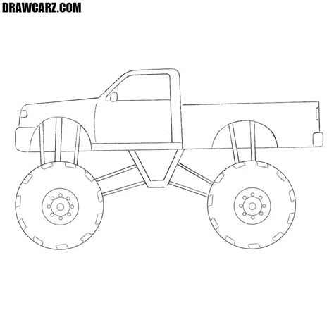draw  monster truck  beginners