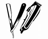 Barber Clippers Clipper Razor Vectorified Scissors Clipground sketch template