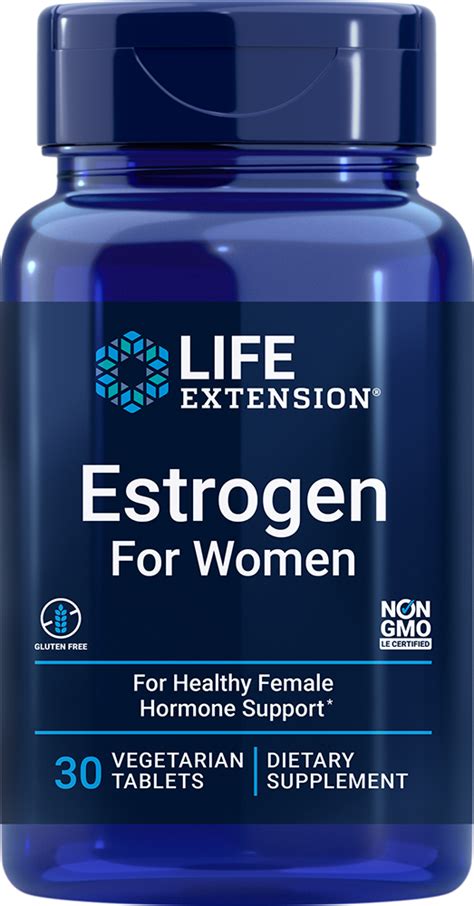 estrogen for women 30 vegetarian tablets life extension