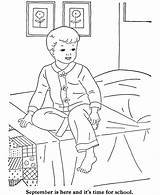 Bed Menino Sentado Cama Beirada Edificios Cuarto Tudodesenhos Dibujos School sketch template