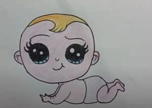 draw baby cute  easy htfunny