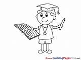 Student Coloring Printable Pages Graduation Classroom Sheet Title Sheets sketch template