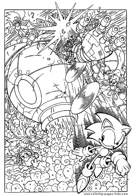 sonic  hedgehog color page  coloring pages  kids