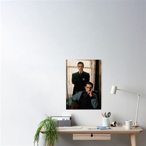 The Godfather Al Pacino Robert De Niro Poster By B Group Redbubble