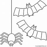 Coloring Spider Halloween Bats Pages Bat Print Printable Animals Hanging Color Clipart Scary Kids Do Library Bigactivities Getcolorings Books Popular sketch template
