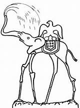 Dali Salvador Coloring Pages Pintar Para Colorear Elephant Obras Gala Drawing Dalí Obra Getdrawings Elephants Dibujos Getcolorings Seleccionar Tablero Color sketch template