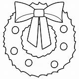 Wreath Simple Coloring Pages Printable Kids sketch template