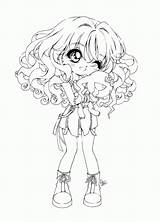 Coloring Pages Anime Girl Cute Pretty Chibi Print sketch template