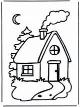 Coloring Cottage Pages Cabin Colouring Clipart Little Kids Log Gif Toys Advertisement sketch template