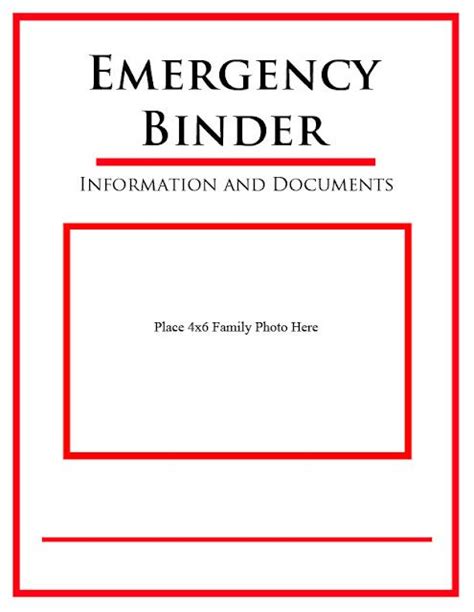 printables   emergency binder emergency binder emergency