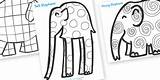 Elmer Elephant Colouring Sheets Patterns Cliparts Twinkl Story Coloring Resources Elephants Printable Teaching Template Mckee David Clip Book Primary Patchwork sketch template