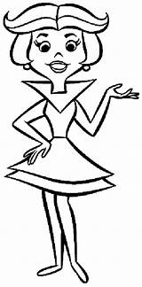 Jetsons Coloring Jetson Jane Pages Cartoon Gif Drawings Cartoons Os Judy Angry Sheets Pixels sketch template