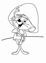 Speedy Coloring Pages Gonzales Looney Cartoon Tunes Character Printable Characters Color Kids sketch template