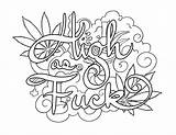 Coloring Pages Weed Adult Printable Color Getcolorings sketch template