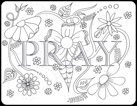 prayer coloring coloring pages