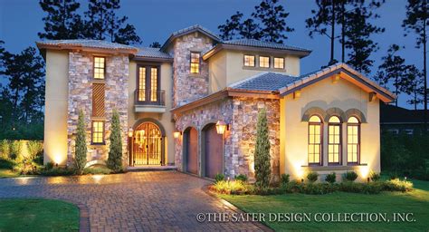 home plan ferretti courtyard house home plans sater design collection