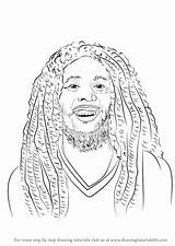 Marley Bob Draw Drawing Step Singers Tutorials sketch template