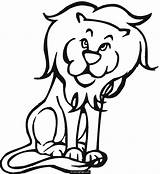 Lion Coloring Printable Pages Lions Template Drawing Kids Easy Print Cartoon Simple Templates Animal Cute King Ecoloringpage Clipart Advertisement Clipartmag sketch template