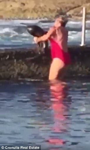 Sydney Woman Rescues Shark From Rock Pool Daily Mail Online