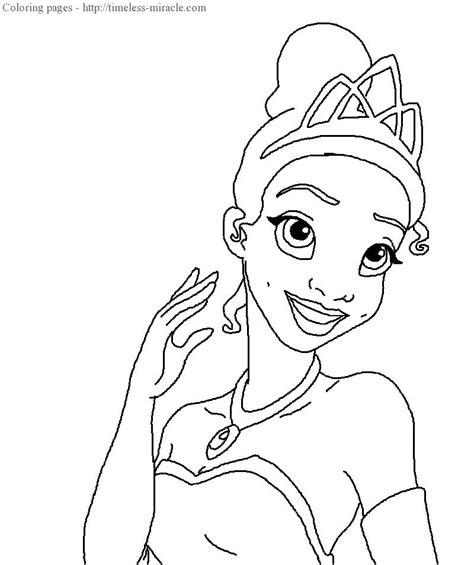 princess tiana coloring pages photo  timeless miraclecom