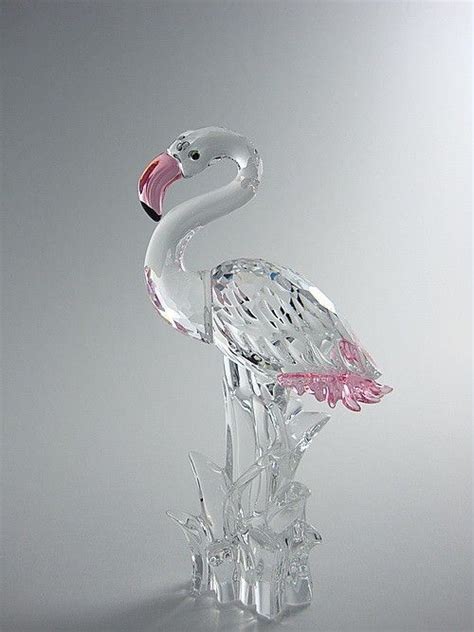 swarovski great egret flamingo arte em vidro decoracao de quarto adolescente decoracao
