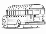 Coloring Bus Pages Popular School sketch template