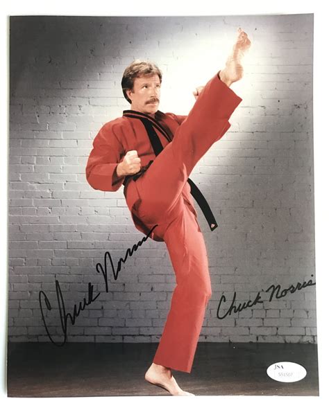 chuck norris signed  photo jsa  autograph taekwondo karate jiu