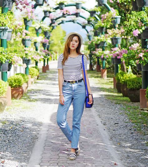 Casual Shirt Mom Jeans Ootd At Ves Tarlac Camille
