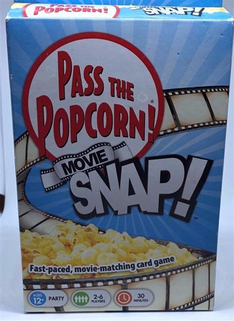Pass The Popcorn Movie Snap Fast Paced Movie Trivia Game Mattel