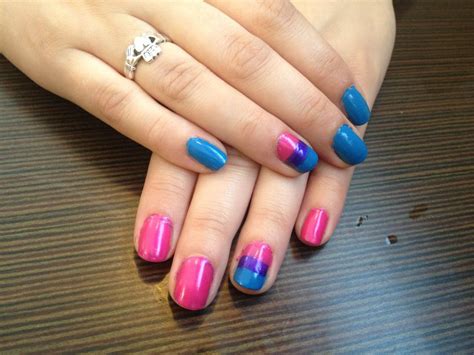 bi pride nails why should we who love each other be apart noh8 lgbtq bisexual pride